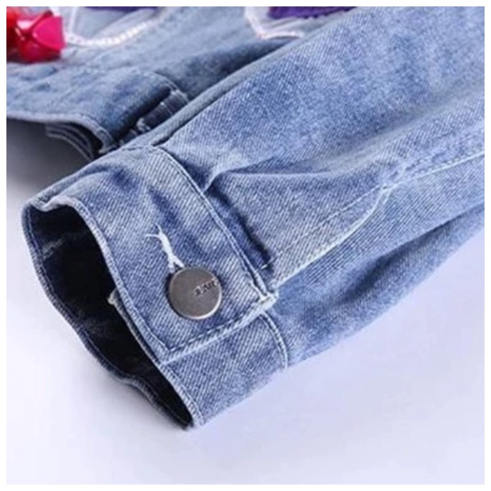 🆕 The ATANASIA Butterfly Denim Jacket - Picture 5 of 6